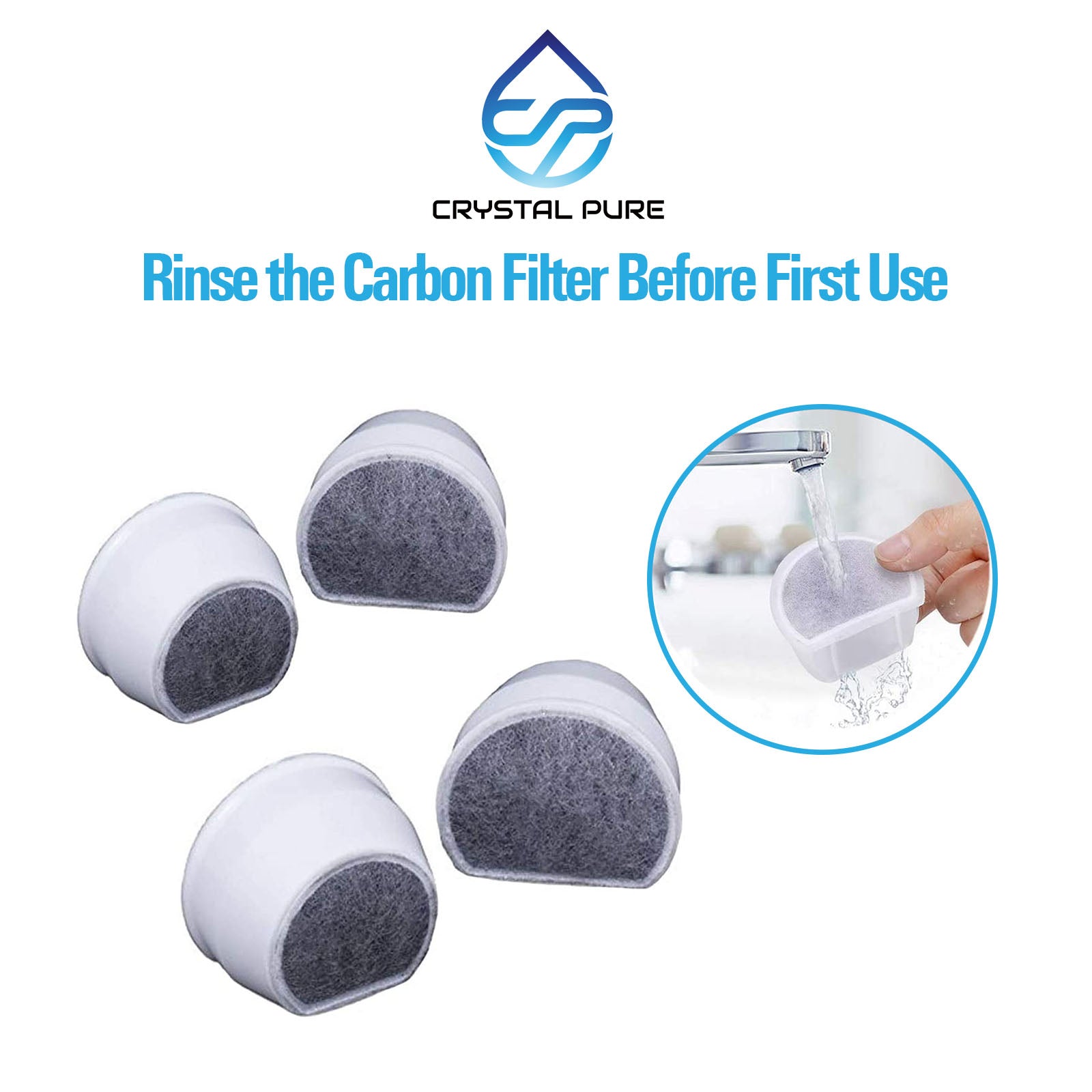 Replacement Charcoal Filters for PetSafe Water Fountain PAC19-14088