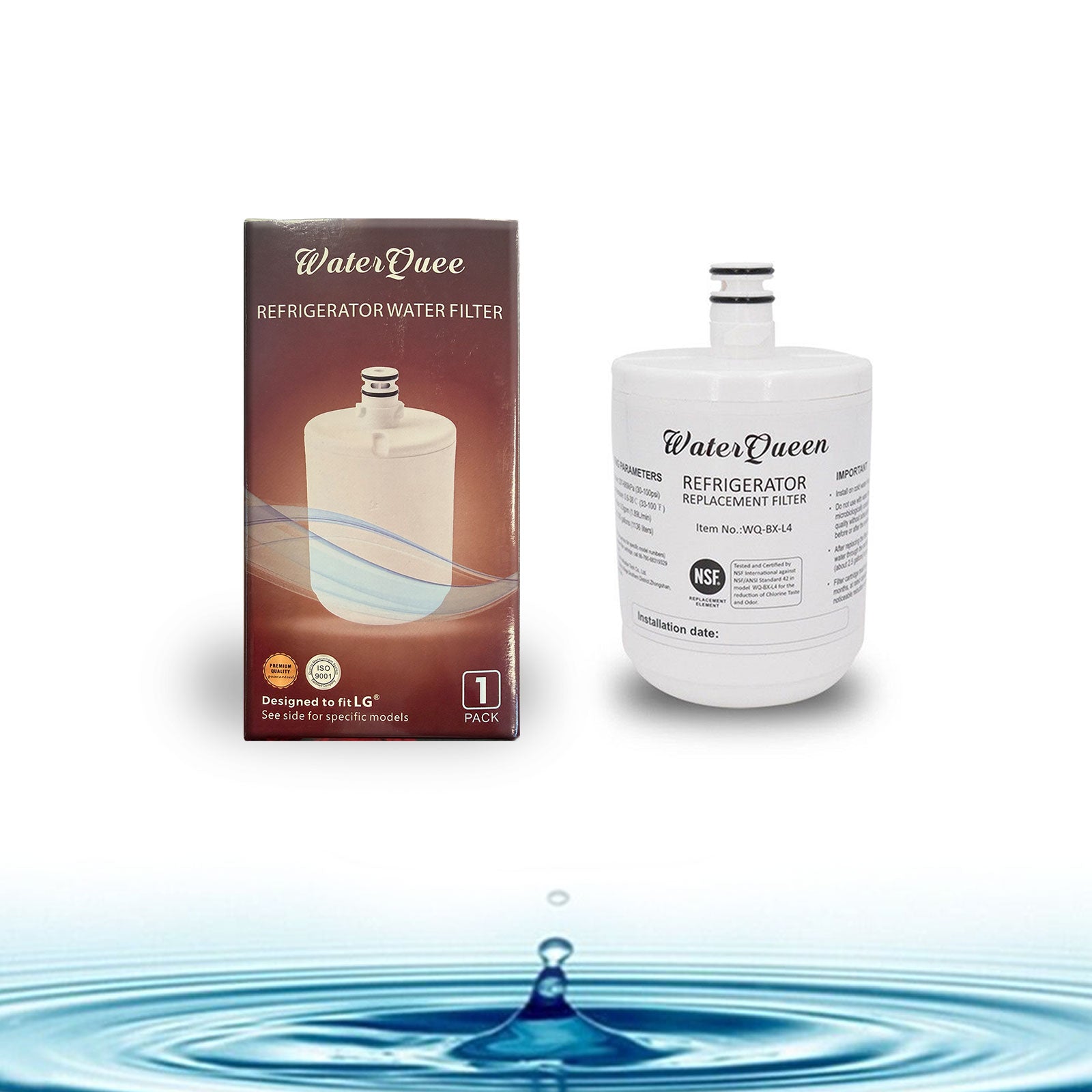 Refrigerator Water Filter Replacement for LG Fridge LT500P LT-500P