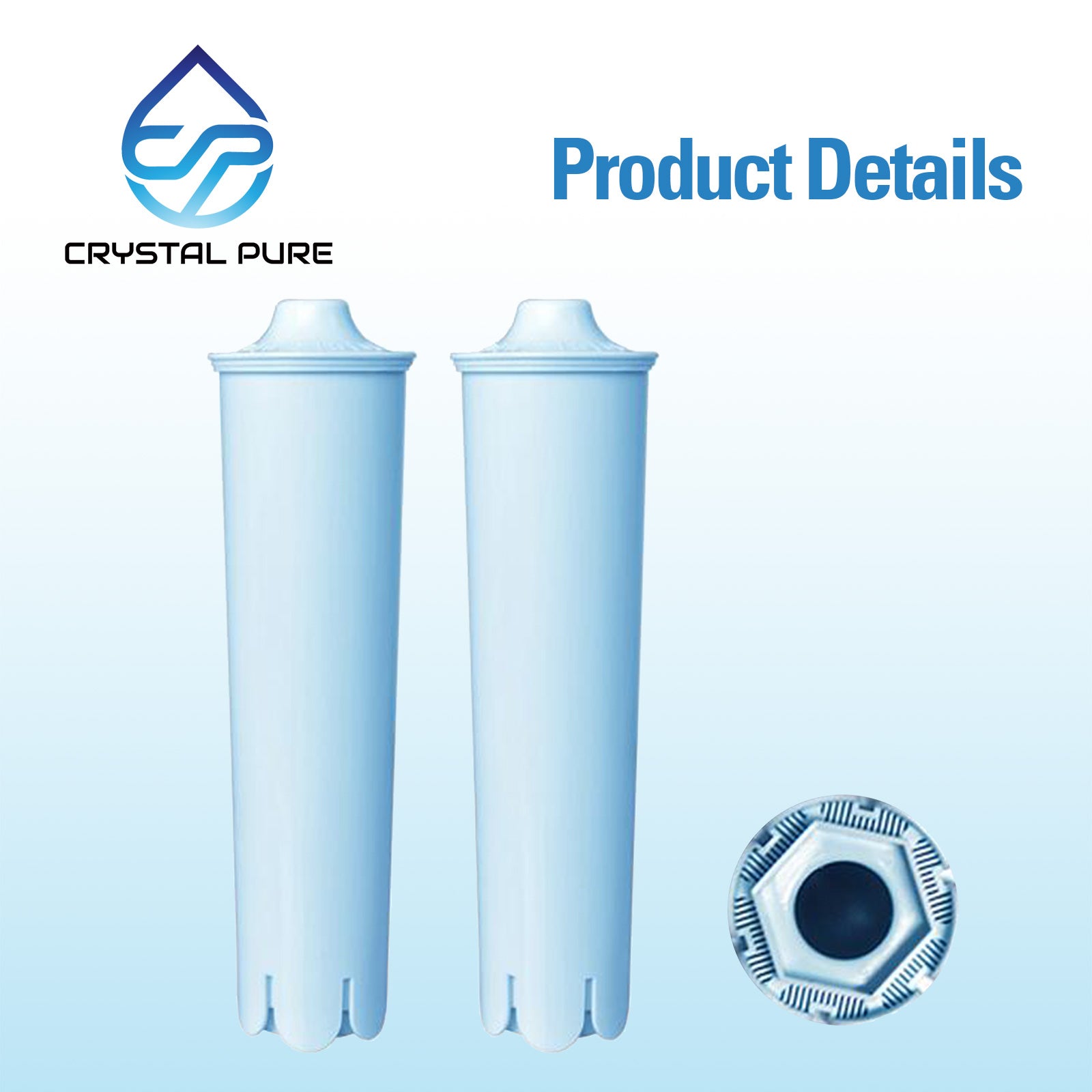 Replacement Water Filters Cartridges for Claris Blue Coffee Machines