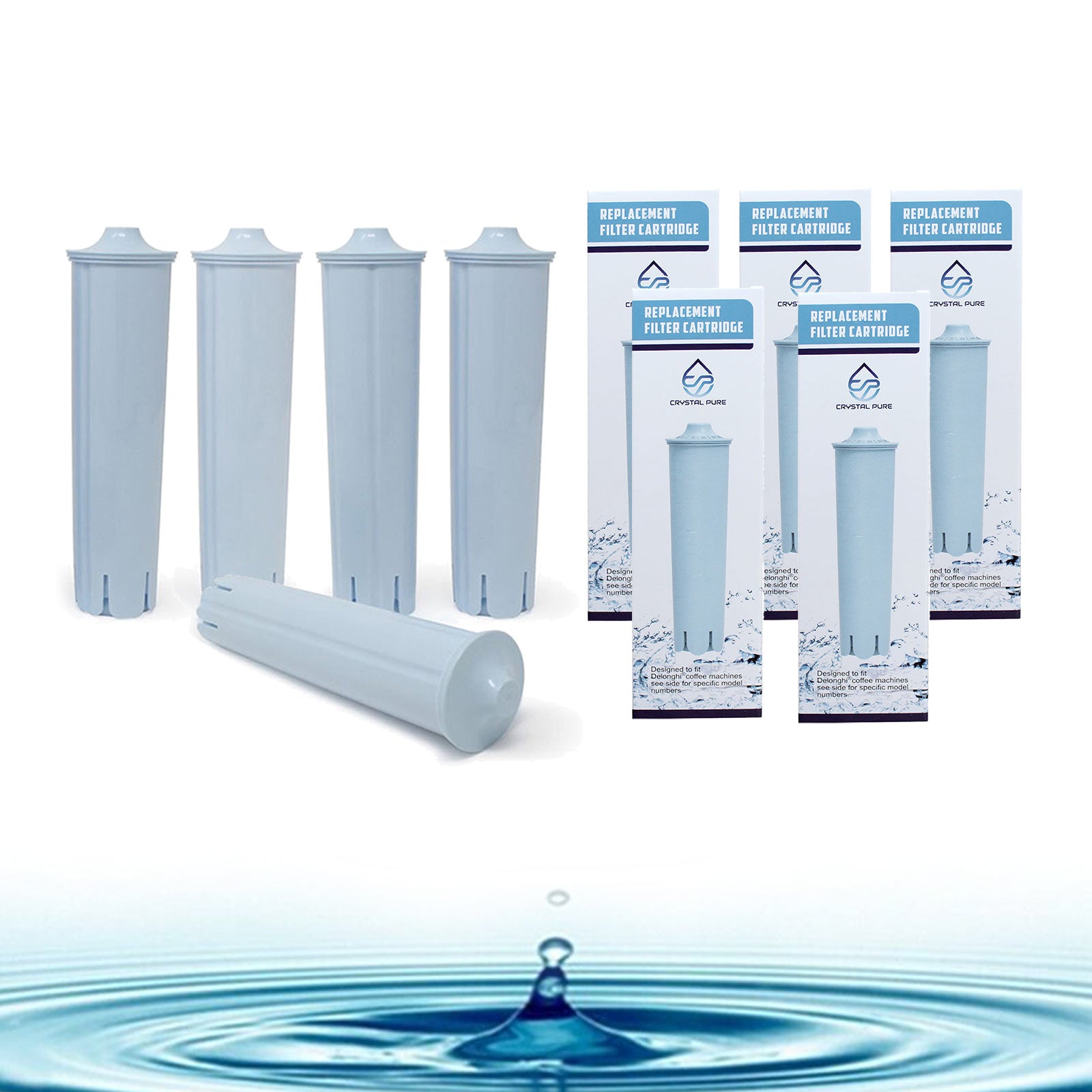 Replacement Water Filters Cartridges for Claris Blue Coffee Machines