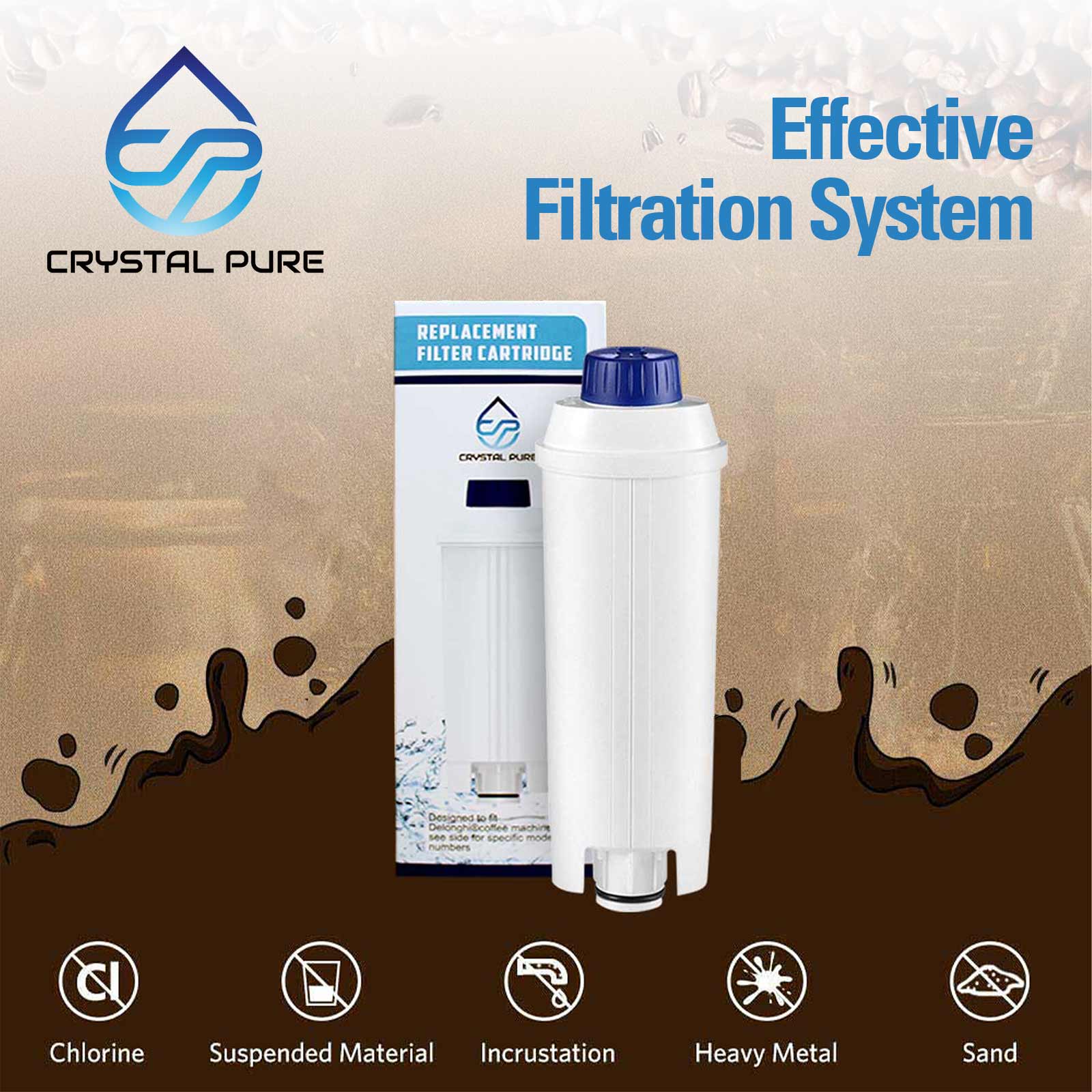 Water Filter Replacement for Delonghi DLSC002 SER3017 Coffee Machines
