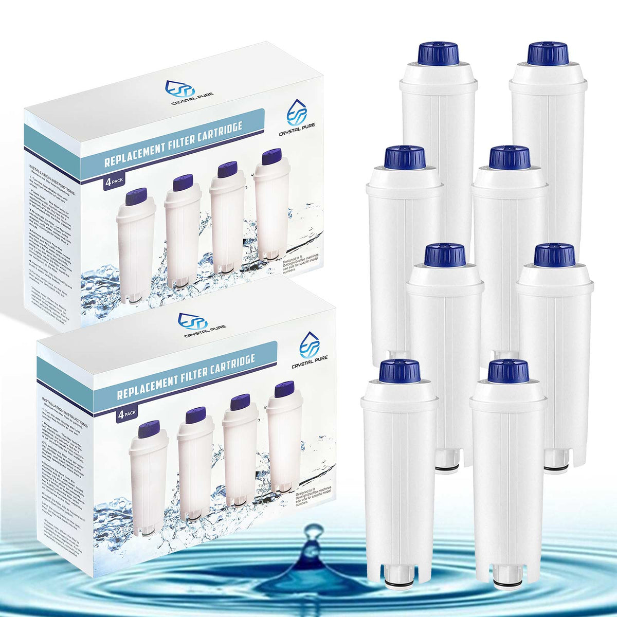Water Filter Replacement for Delonghi DLSC002 SER3017 Coffee Machines