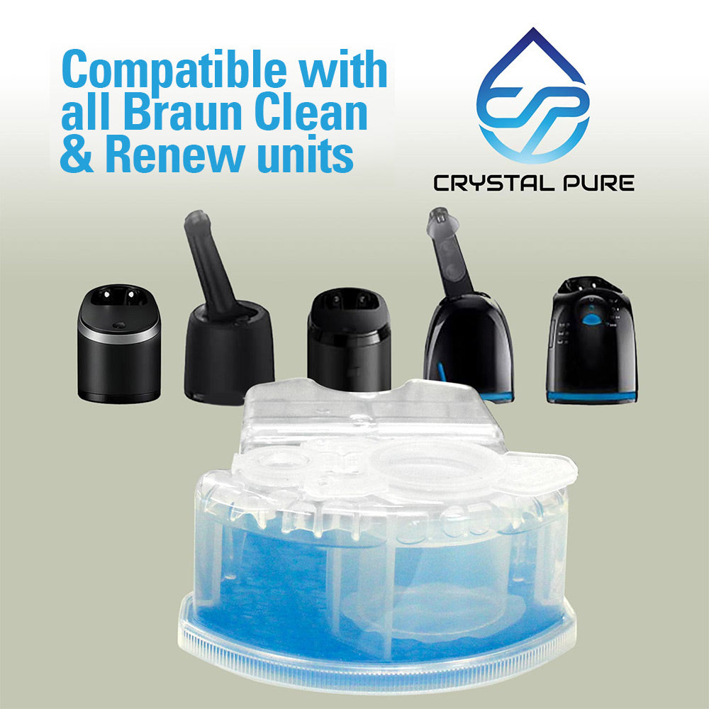 Cartridge Refills for Braun Clean & Renew and All SmartCare Shavers