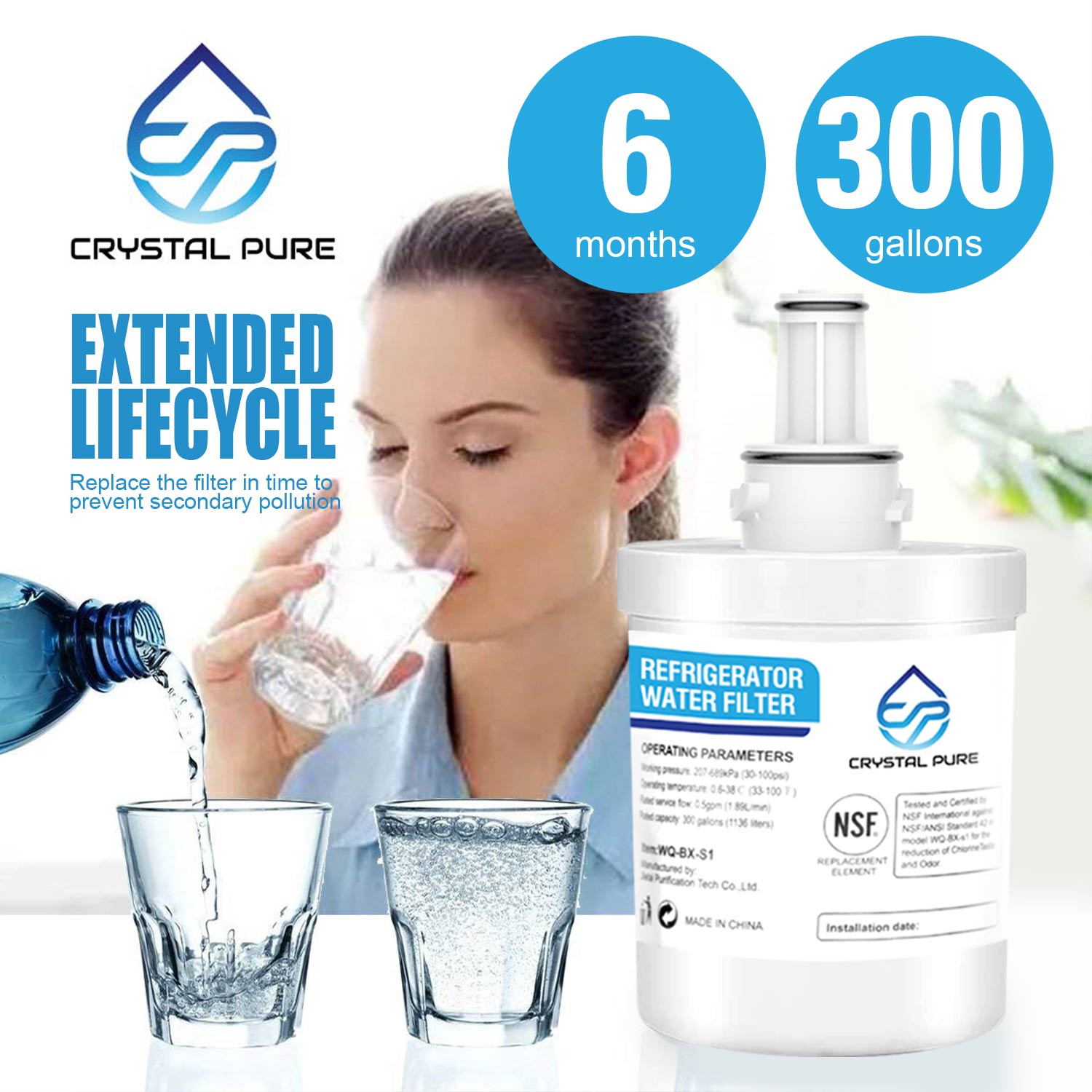 Refrigerator Water Filter Replacement for Samsung DA29-00003 HAFIN2