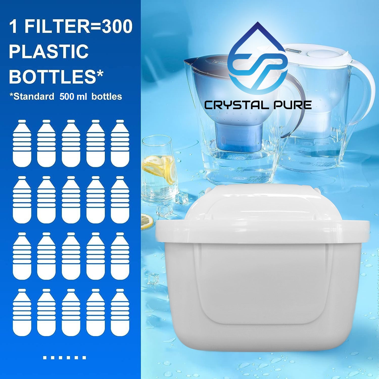 Water Filter Replacement for Brita Maxtra+ Maxtra Pro Compatible Jug