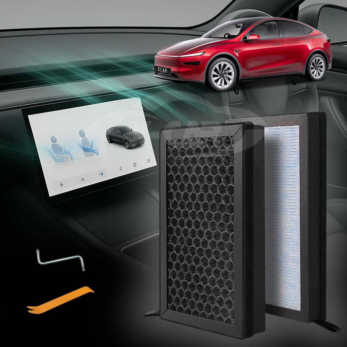 Cabin Air Filter HEPA For Tesla Model Y L 2026-Onwards