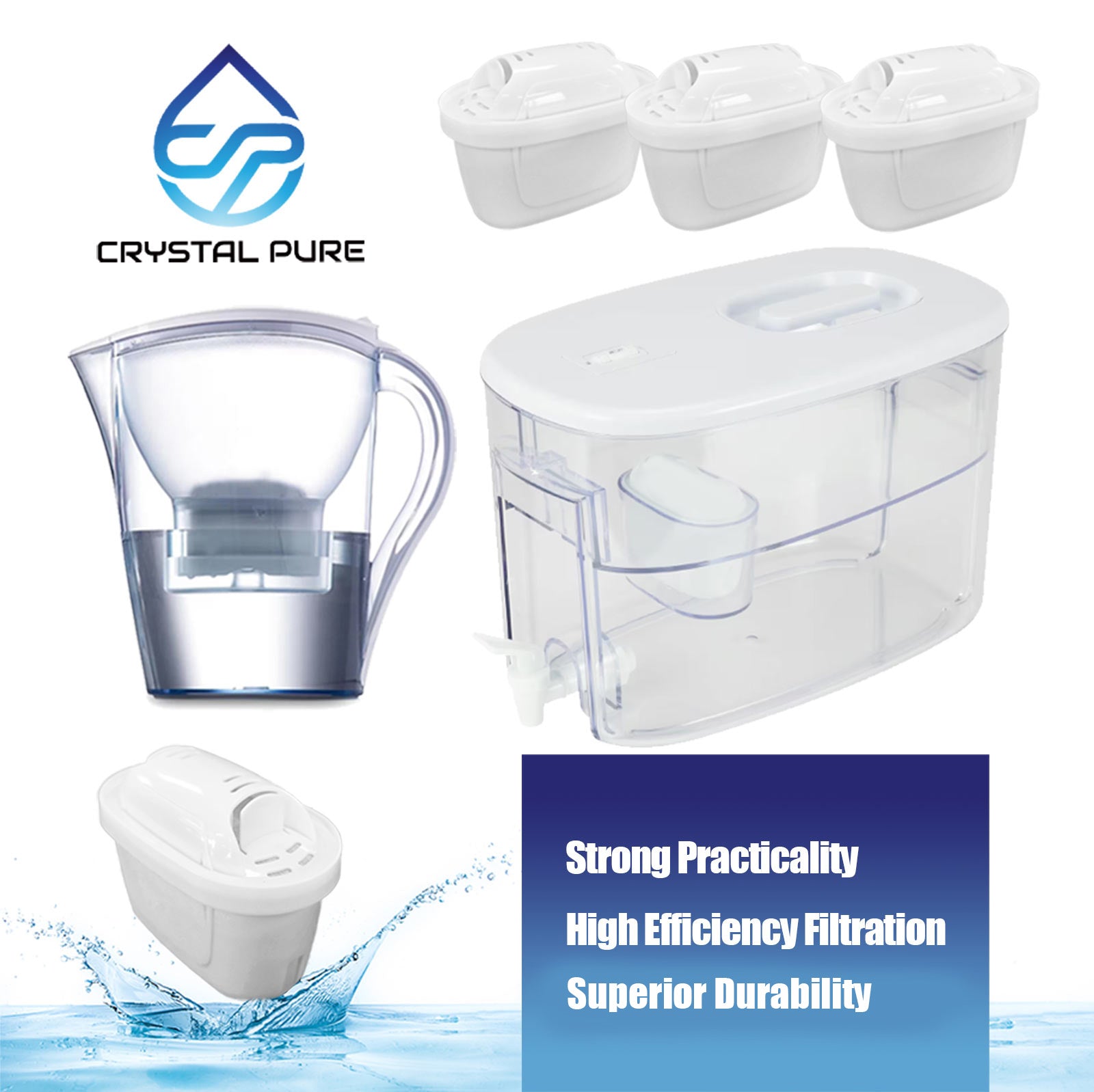 Water Filter Replacement for Brita Maxtra+ Maxtra Pro Compatible Jug