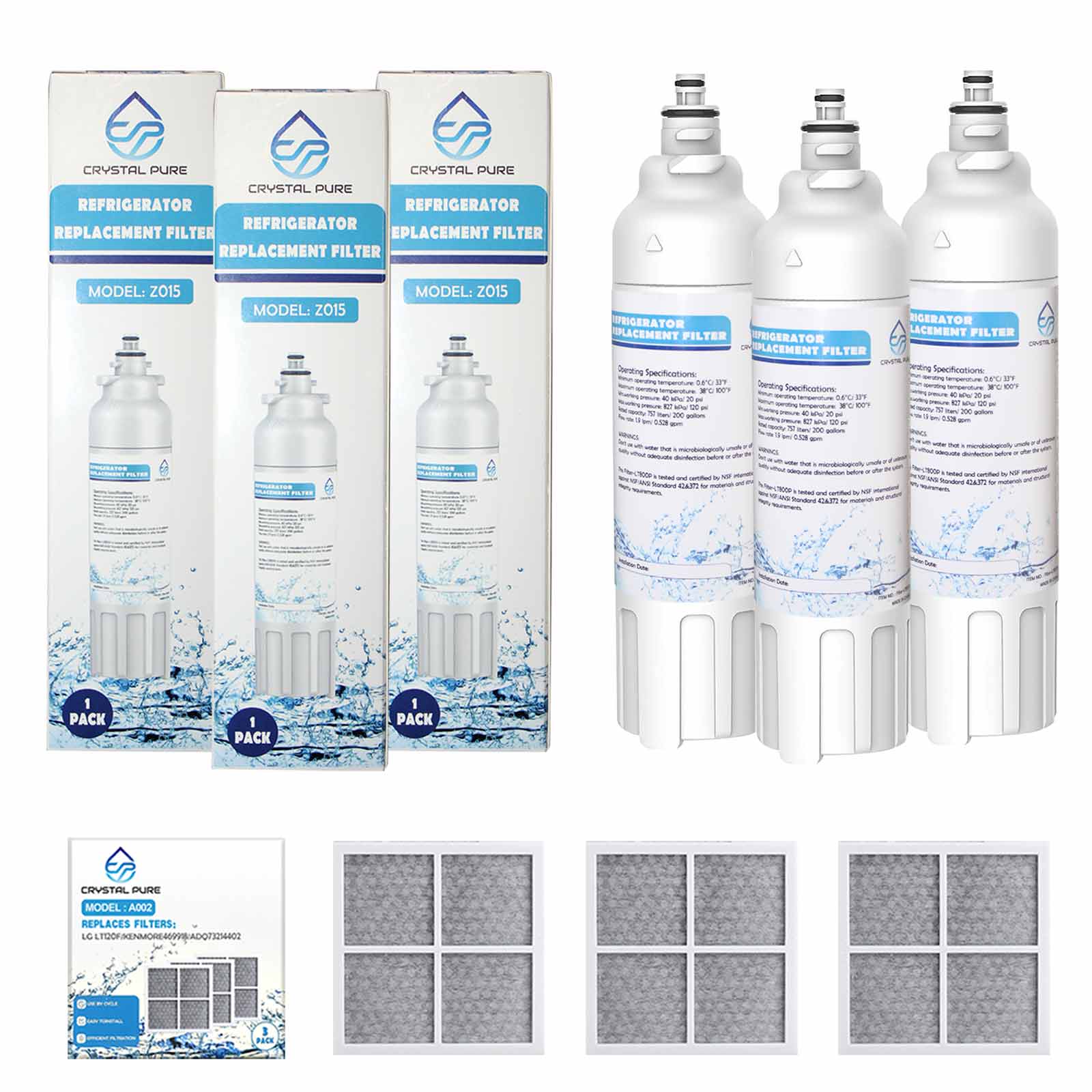 Refrigerator Water Filter Replacement for LG LT800P ADQ73613401