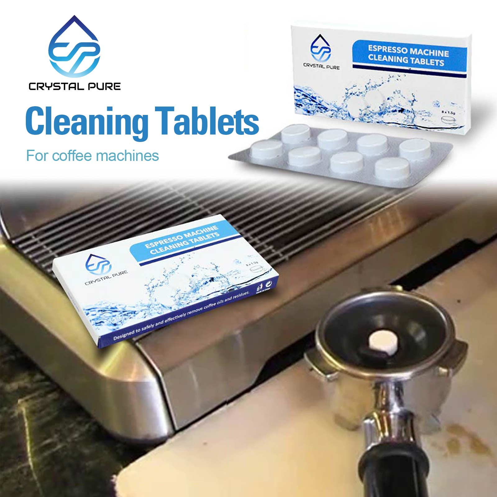 Cleaning Tablets for Breville, Jura, and more Espresso Coffee Machines