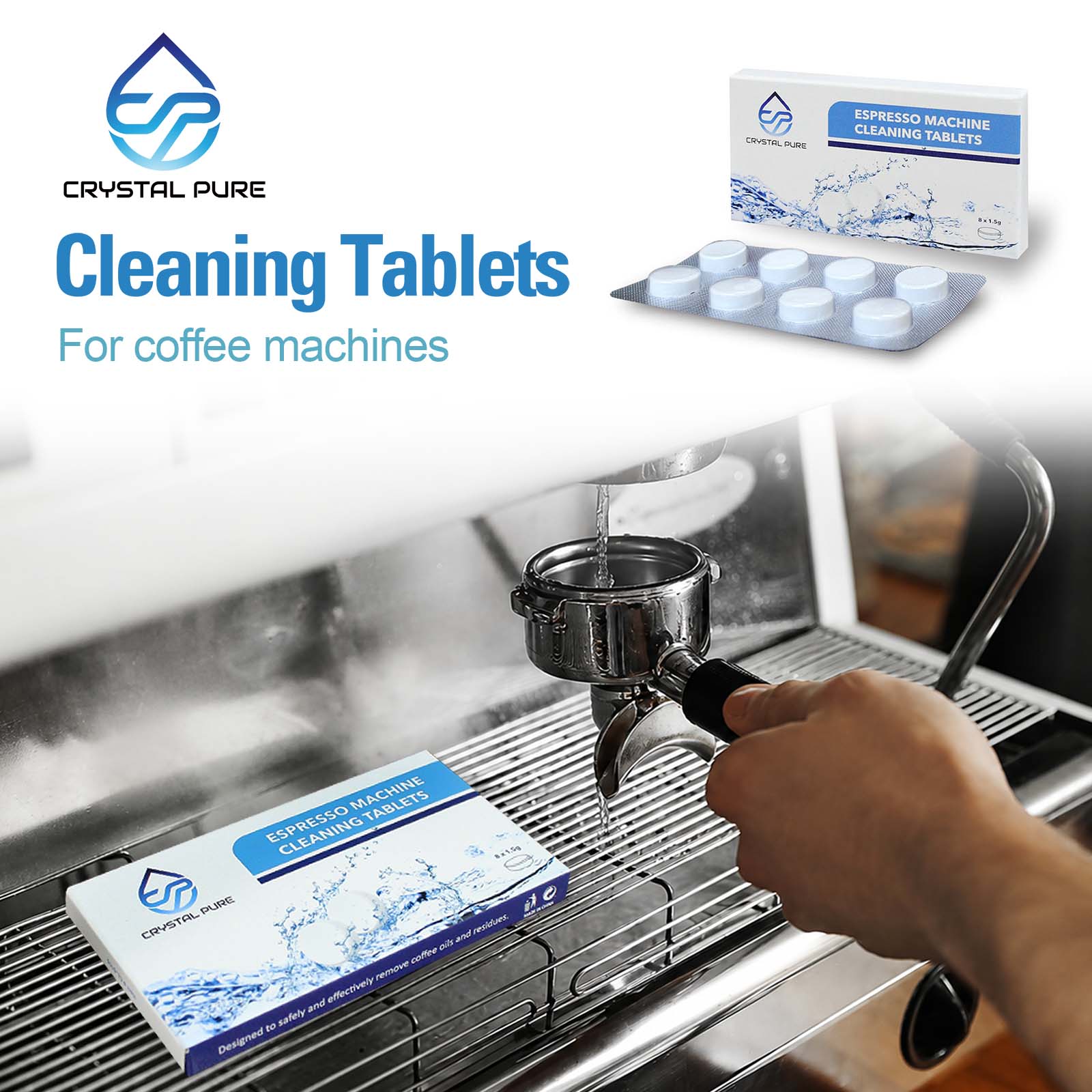 Cleaning Tablets for Breville, Jura, and more Espresso Coffee Machines