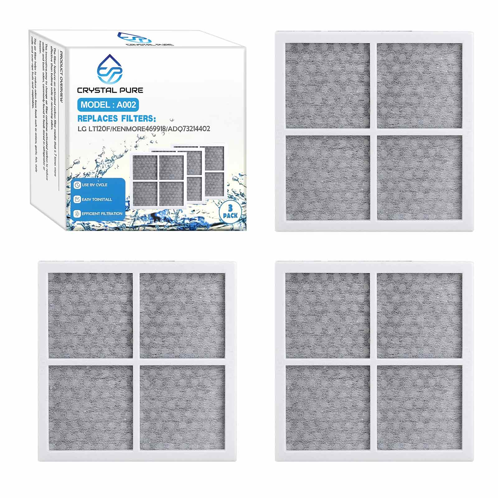 Refrigerator Air Filter Replacement for LG LT120F ADQ73214404