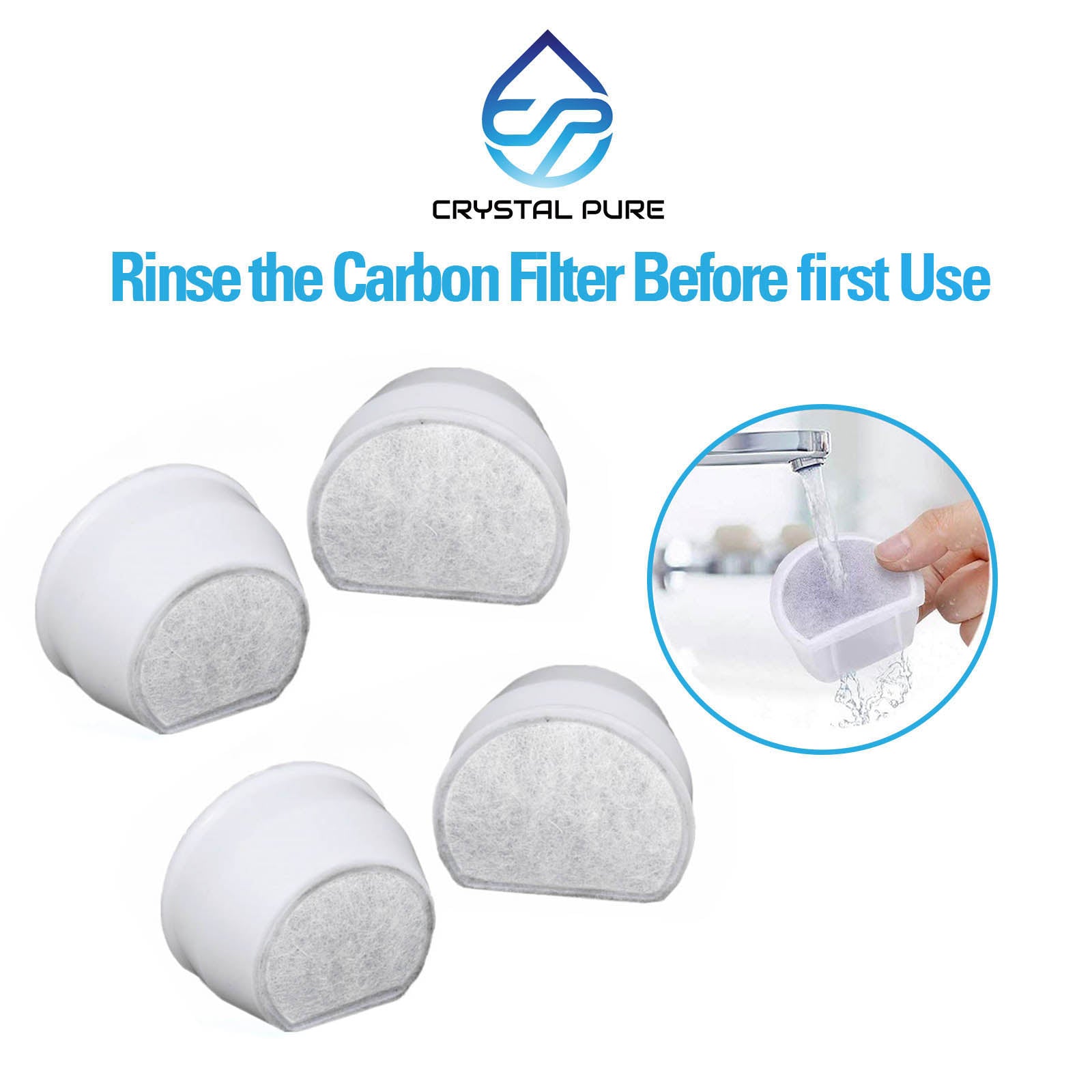 Replacement Charcoal Filters for PetSafe Water Fountain PAC19-14088