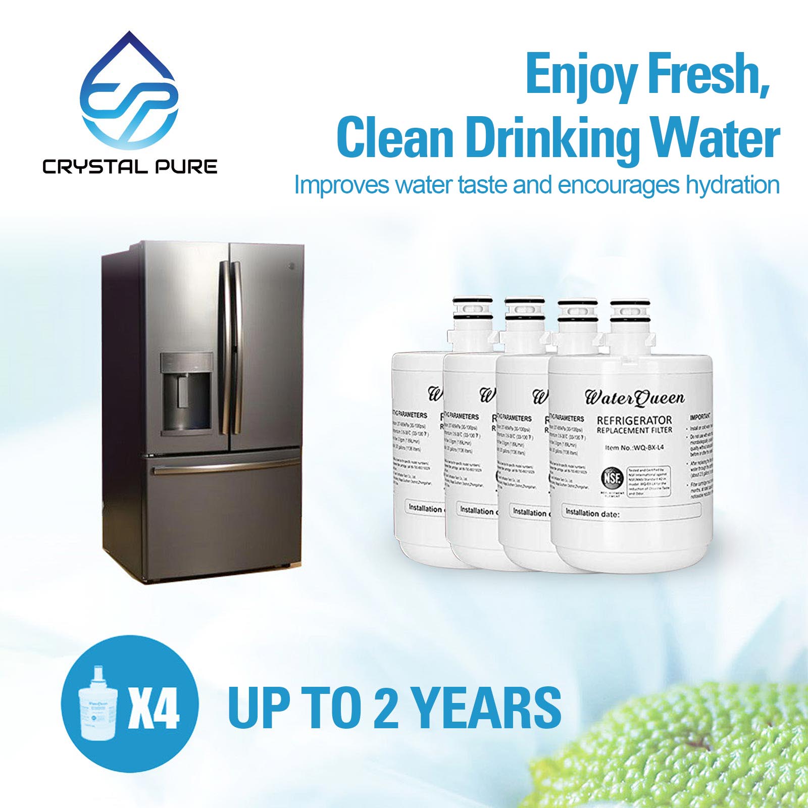 Refrigerator Water Filter Replacement for LG Fridge LT500P LT-500P