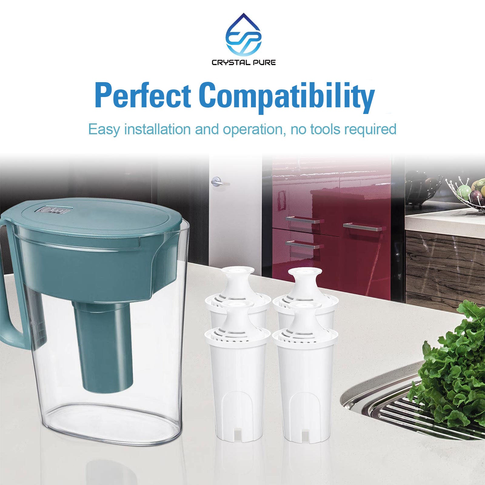 Water Filter Replacement for Brita Classic Jug Pitcher Cartridge