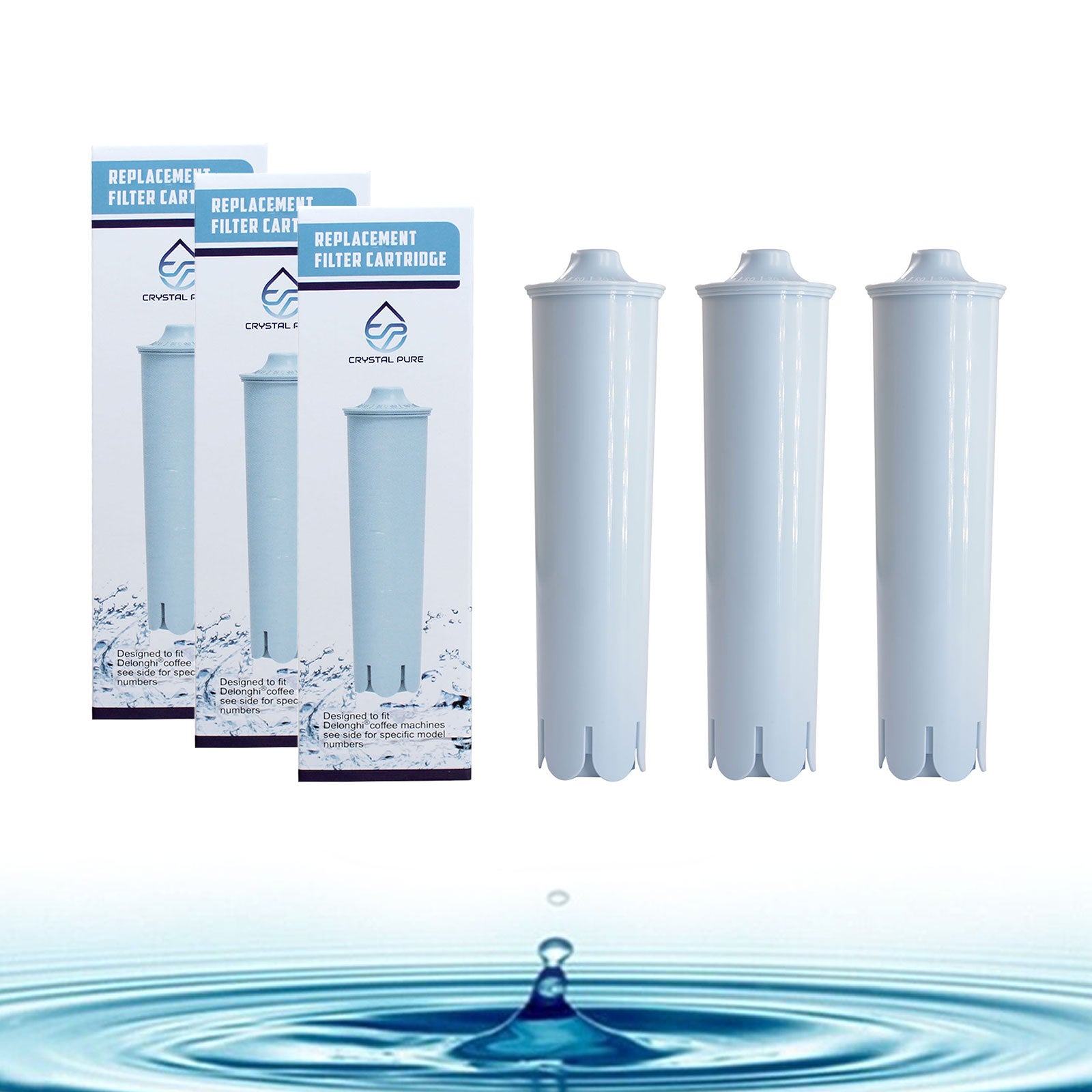 Replacement Water Filters Cartridges for Claris Blue Coffee Machines
