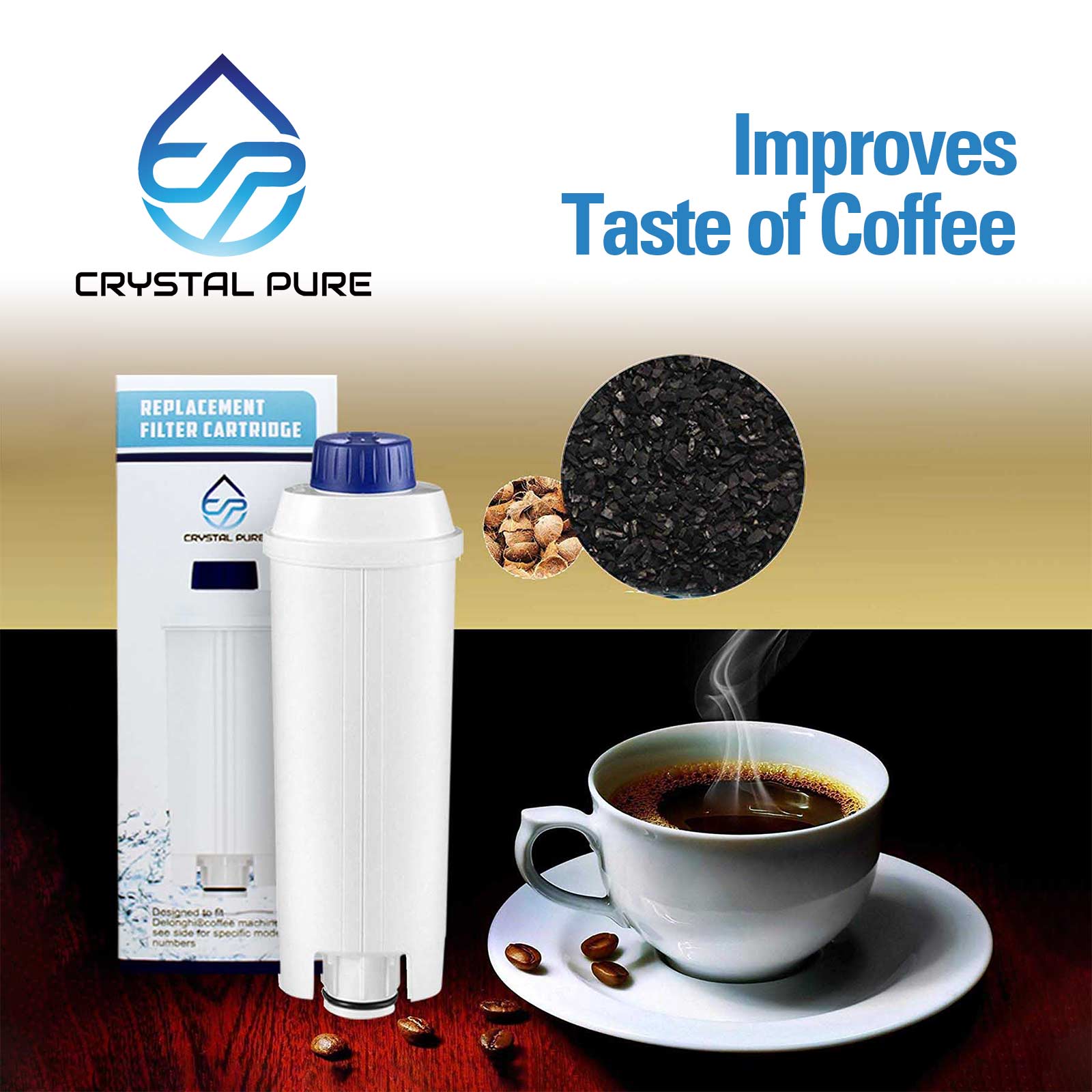Water Filter Replacement for Delonghi DLSC002 SER3017 Coffee Machines