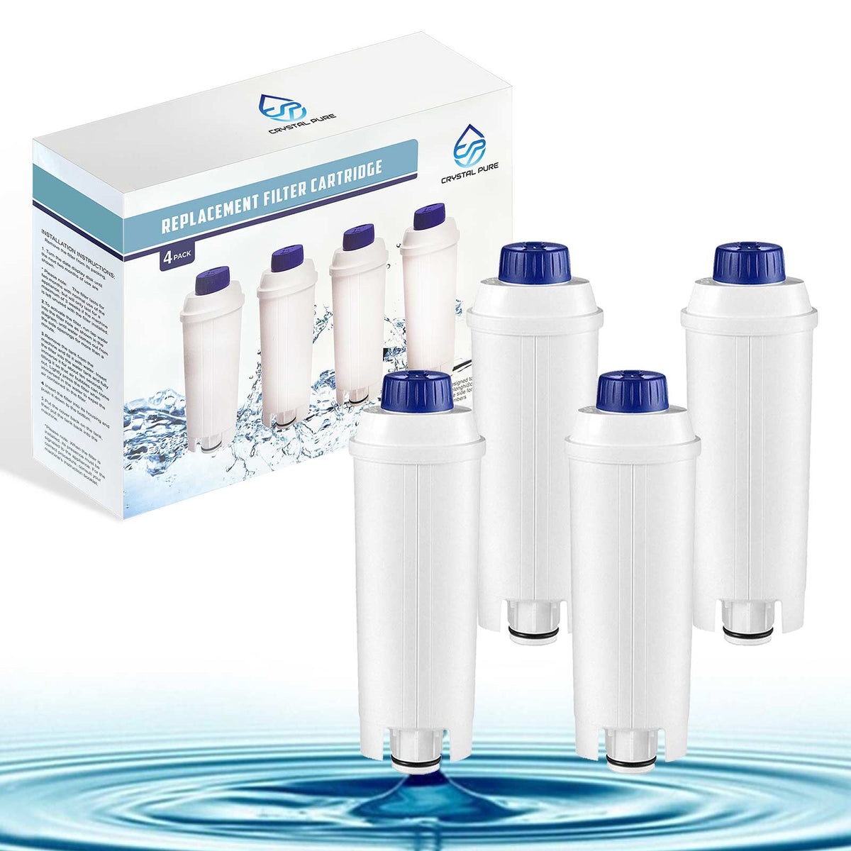Water Filter Replacement for Delonghi DLSC002 SER3017 Coffee Machines
