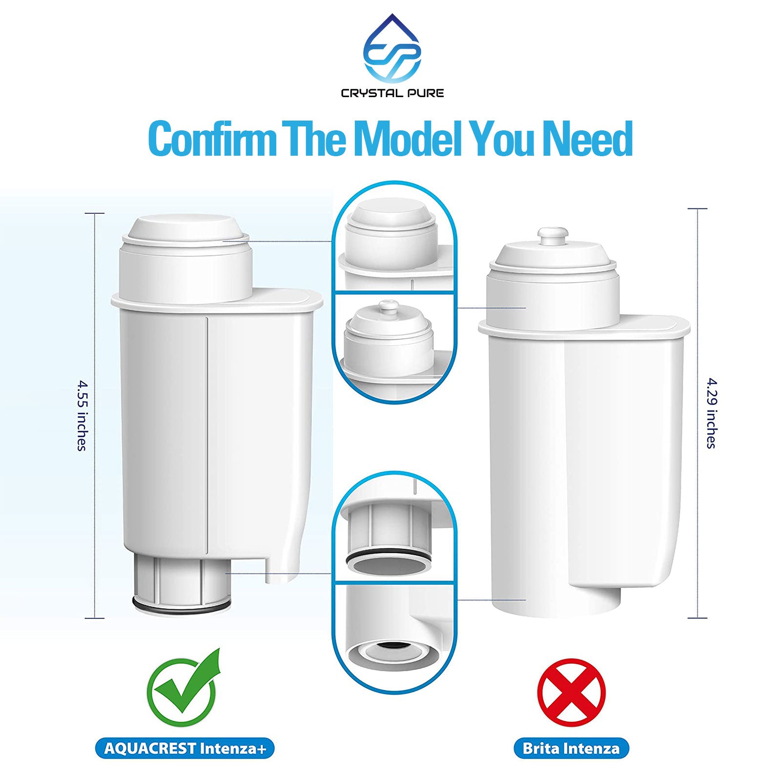 Water Filters for Philips, Gaggia & Bosch Coffee Machines CA6702-00