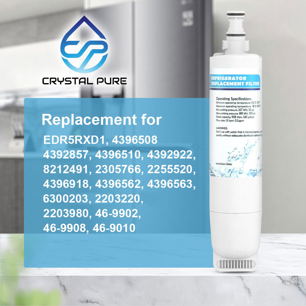 Refrigerator Water Filter Replacement for Whirlpool 4396508 4396509