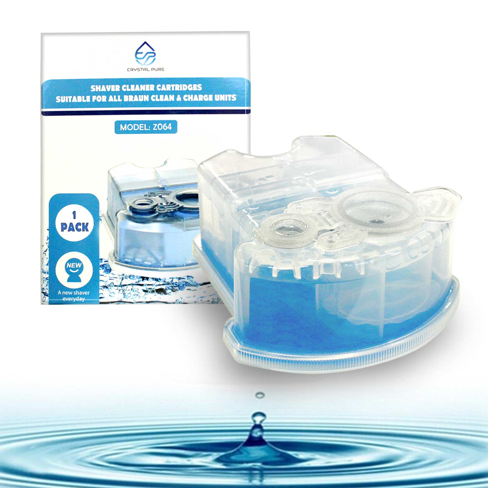 Cartridge Refills for Braun Clean & Renew and All SmartCare Shavers