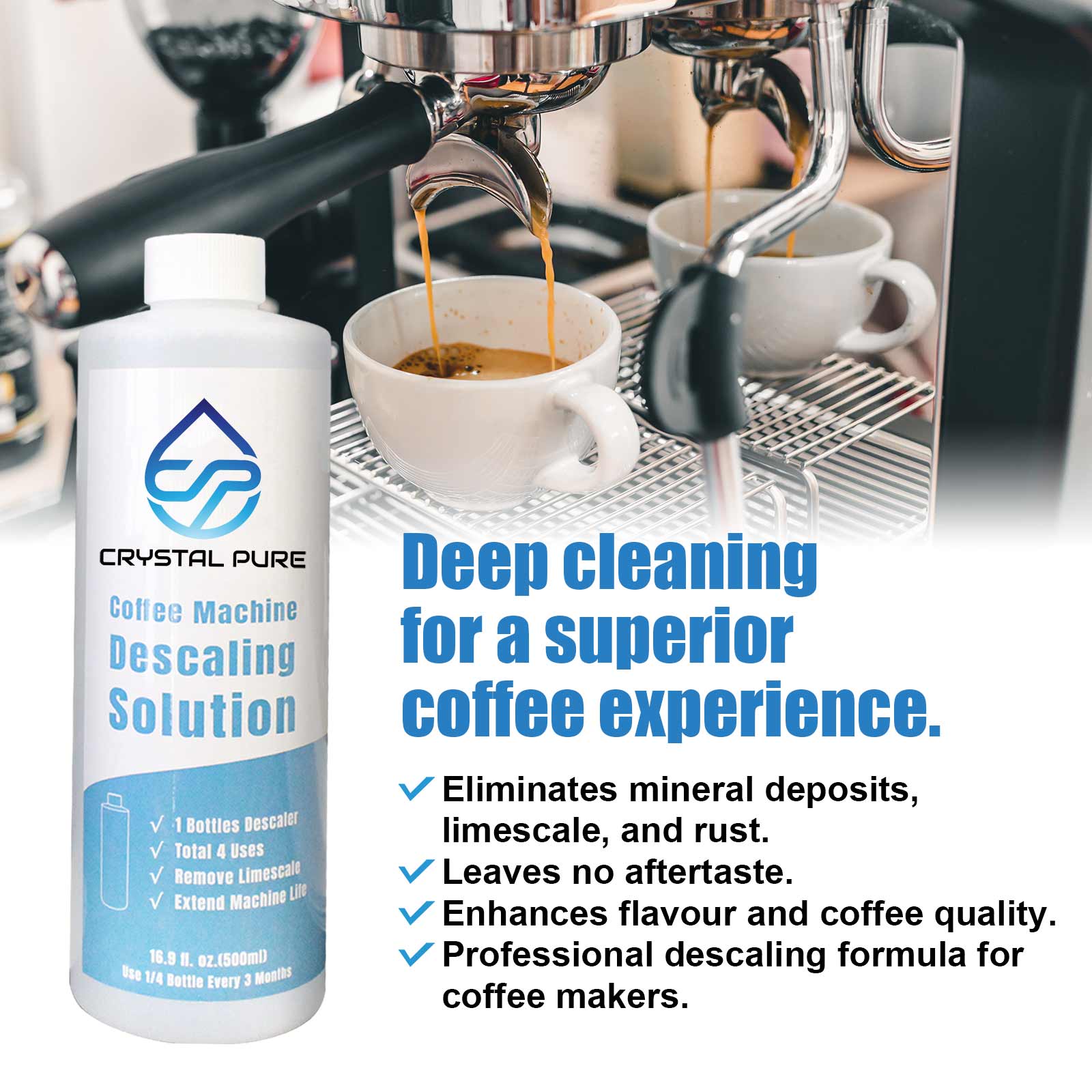 Liquid Descaler Cleaner Descale Descaling Solution for Coffee Machines