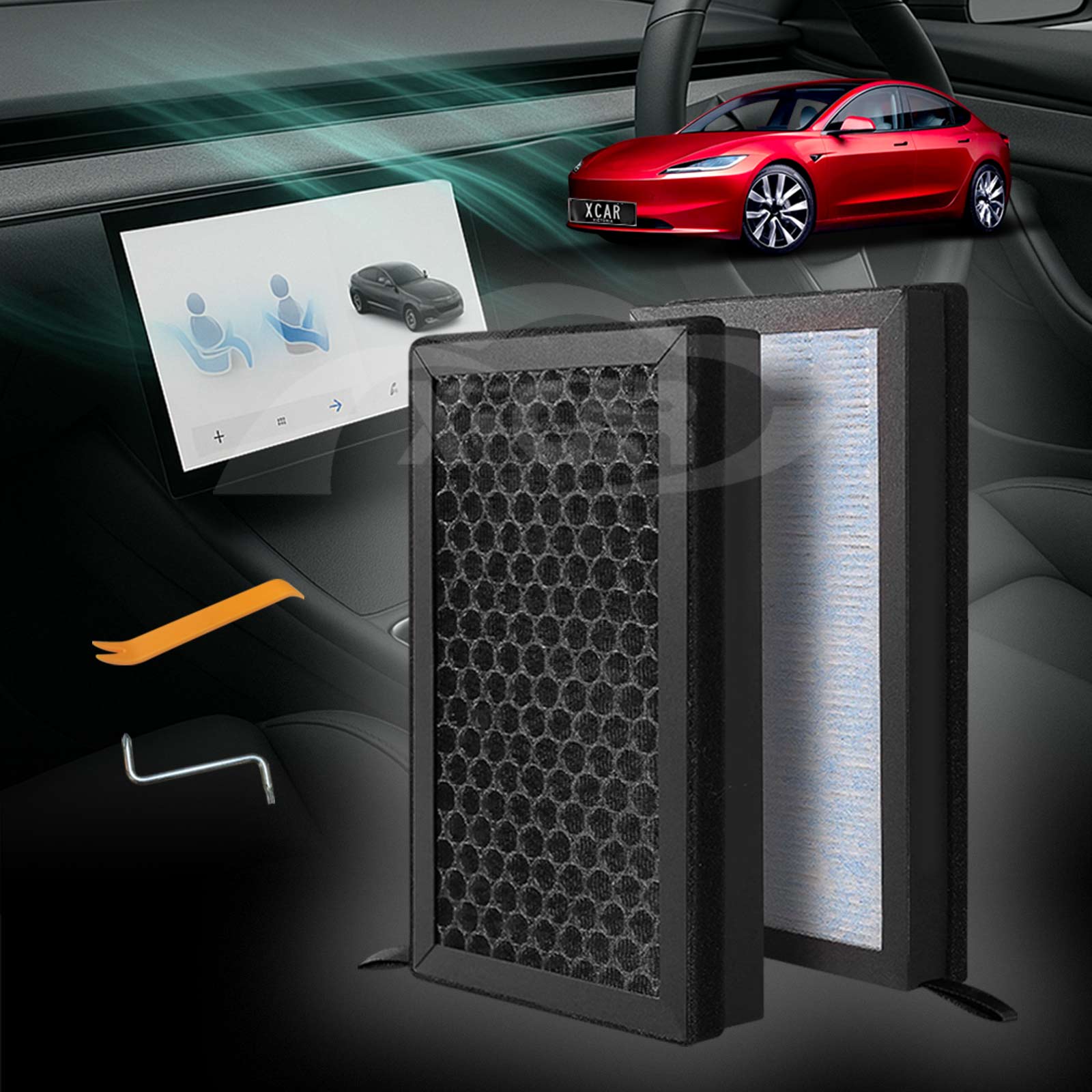 Cabin Air Filter HEPA For Tesla Model 3 Highland 2023-Onwards