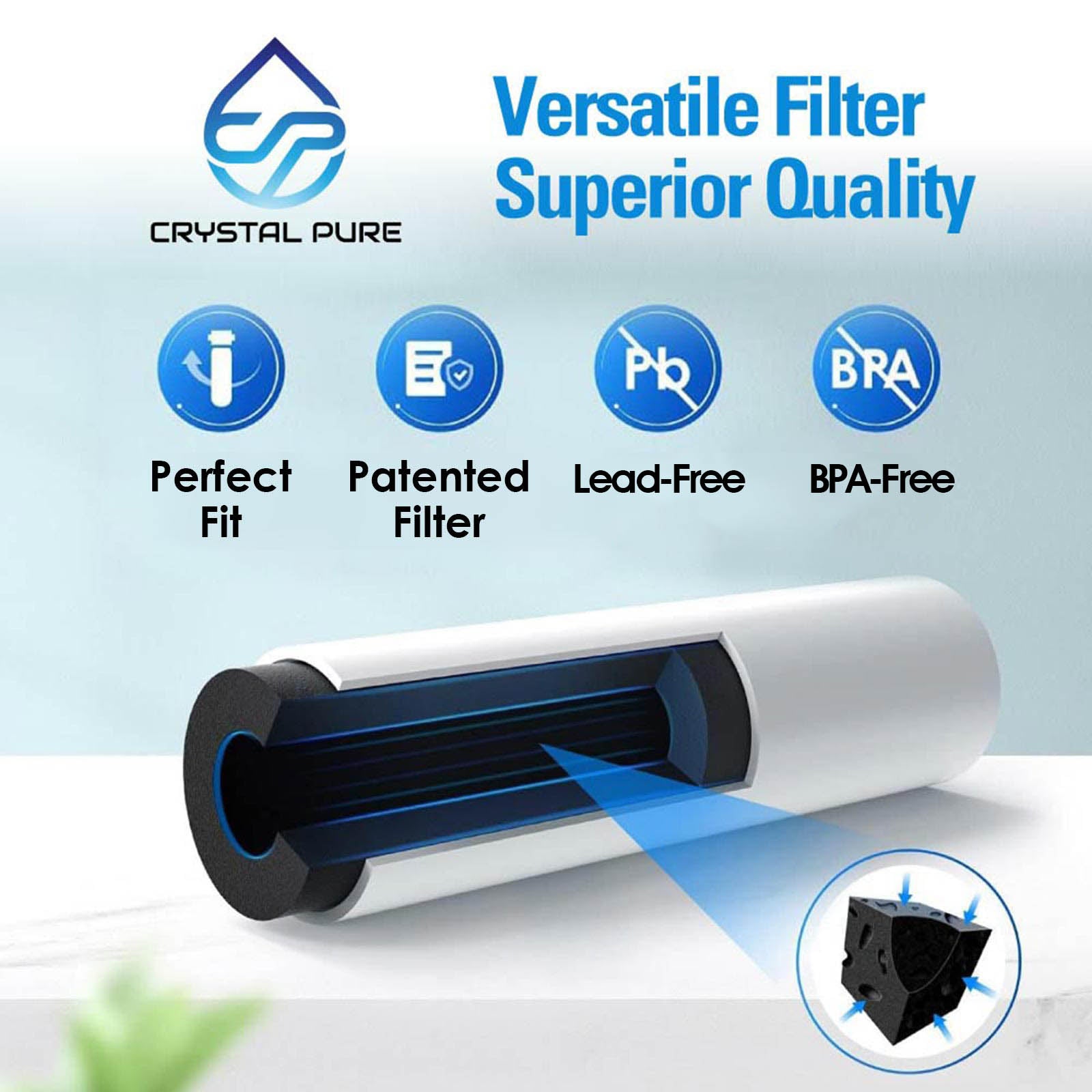 Replacement Water Filter for Elkay 51300C ezH2O Halsey Taylor 55898C