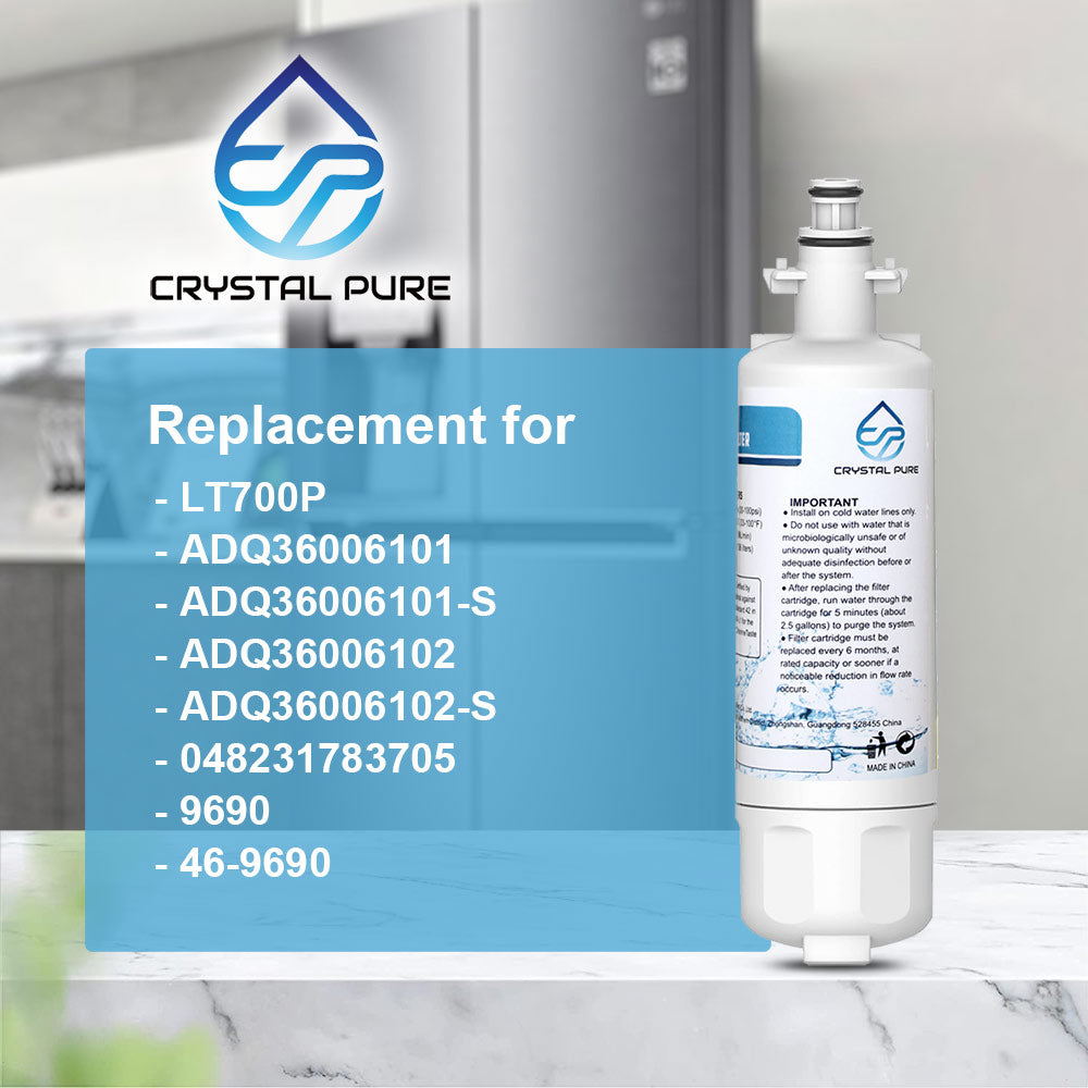 Refrigerator Water Air Filter Replacement for LG LT700P ADQ36006101